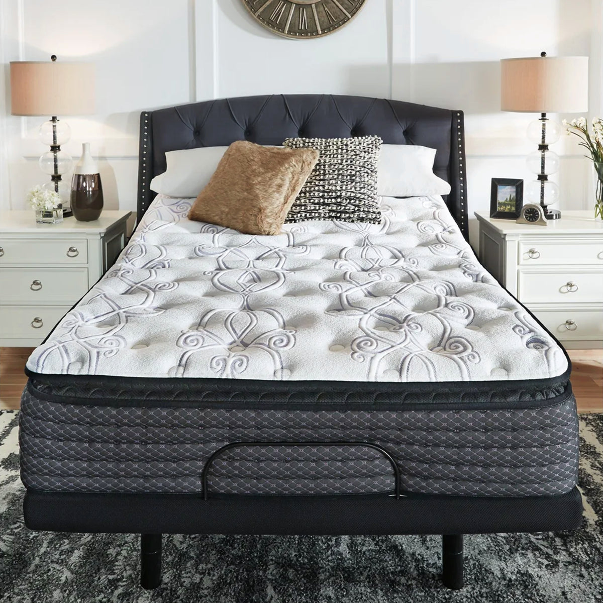 Sierra Sleep Limited Edition Firm Mattress angled side view highlighting the 12 inch hybrid profile.