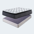 Sierra Sleep 12 Inch Plush Mattress by Ashley shown with a matching foundation for stable sleep support.
