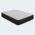 Side profile of the 14-inch Griffin Hybrid Mattress illustrating the deep plush comfort layers and reinforced edge support system.
