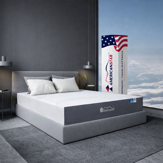 Capella 10” Plush Cool Gel Memory Foam Mattress Americanstar