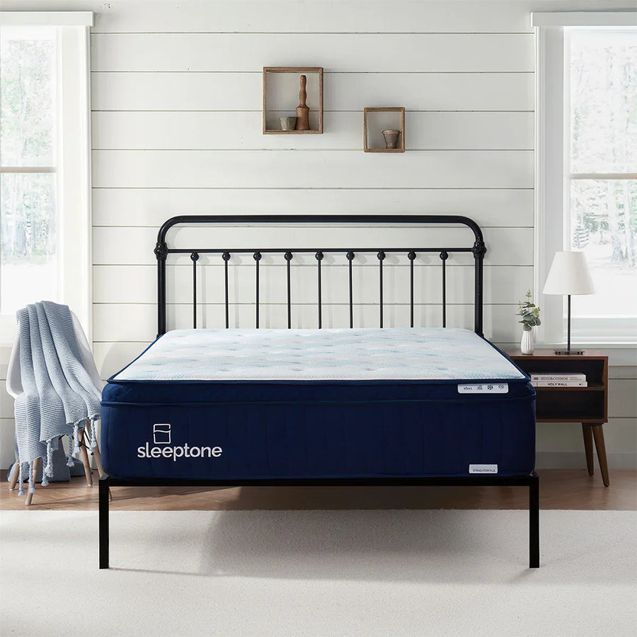 Sleeptone 14'' Hybrid Coil Mattress – Adjustable Comfort from Plush to Firm