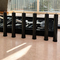 Six-piece set of adjustable height legs for the Customatic Dreamsense The Harmony motorized bed base.
