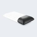 Malouf Zoned Dough Bamboo Charcoal pillow with a breathable Tencel cover for odor control and neck support
