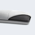 South Bay bamboo charcoal memory foam pillow with a perforated core for breathable, odor-neutralizing sleep.
