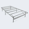 Malouf metal platform bed base in Twin size with a heavy-duty grid design for stable mattress support.