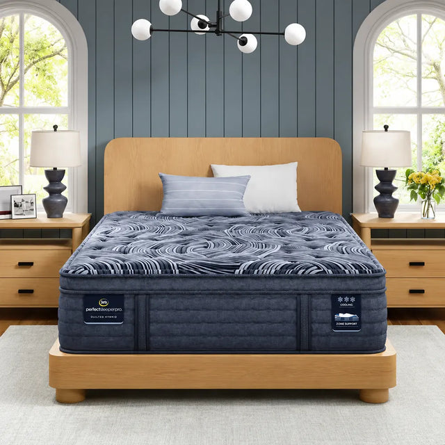 Perfect Sleeper Pro Valais 15 Inch Latex Hybrid Plush Pillow Top Mattress