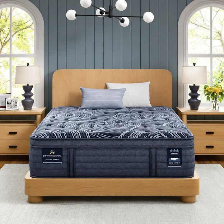 Perfect Sleeper Pro Valais 15 Inch Latex Hybrid Plush Pillow Top Mattress