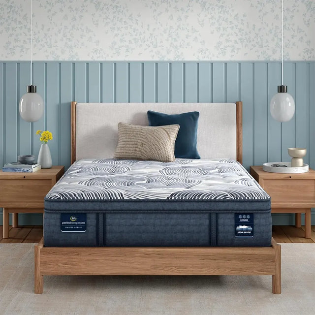 Perfect Sleeper Pro Edinburgh 15 Inch Latex Hybrid Plush Pillow Top Mattress