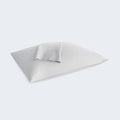 BEDGEAR Hyper-Linen pillowcase in light gray featuring moisture-wicking and breathable fabric for cool sleep.
