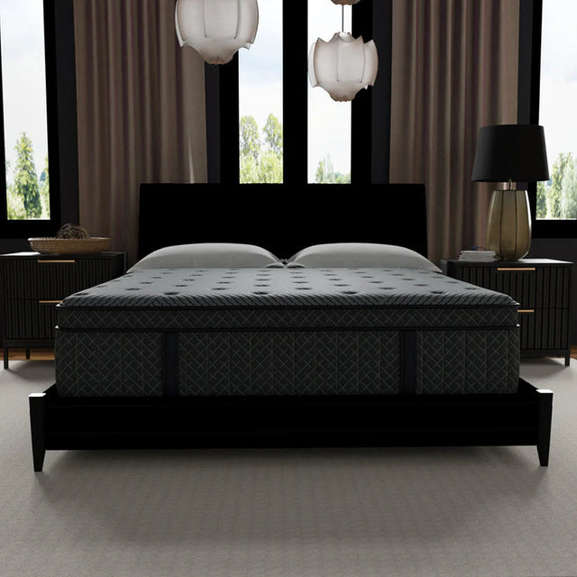 Allureluxe™ Classic Bamboo Hybrid - Cooling Lumi Bands™ -  Patented Edge Support Plush 14 inch Mattress By South Bay