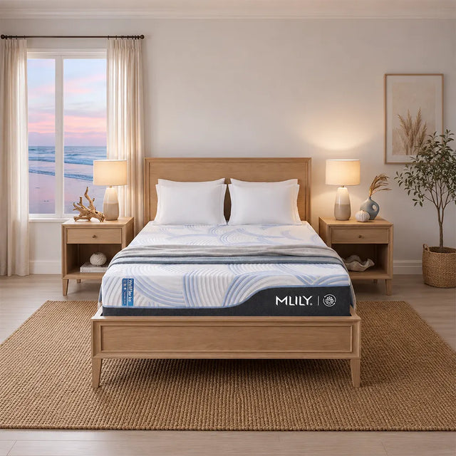 WellFlex Ice ActiveTemp Cooling, Pressure Relief Memory Foam 12 Inch Mattress By MLILY