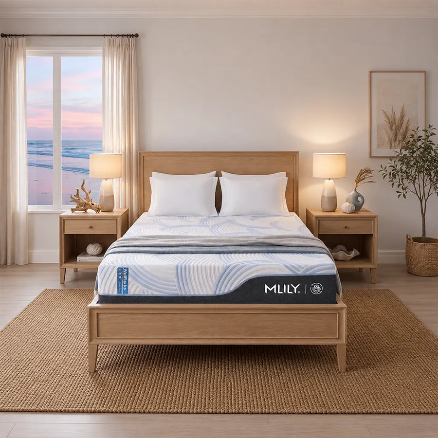 WellFlex Ice ActiveTemp Cooling, Pressure Relief Memory Foam 12 Inch Mattress By MLILY