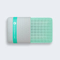 Blu Sleep Bio Aloe memory foam pillow with a breathable aloe-infused core and grey padded cooling cover.
