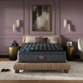 Simmons Beautyrest World Class Level Four 16.25" Firm Pillow Top Mattress in a luxury bedroom lifestyle setting.
