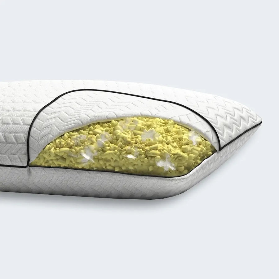 Reactive Shredded Memory Foam Pillow-Adjustable Loft Height By South Bay