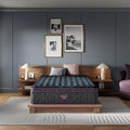 Simmons Beautyrest World Class 15.75 Inch Medium Pillow Top Mattress in a luxury modern bedroom setting.
