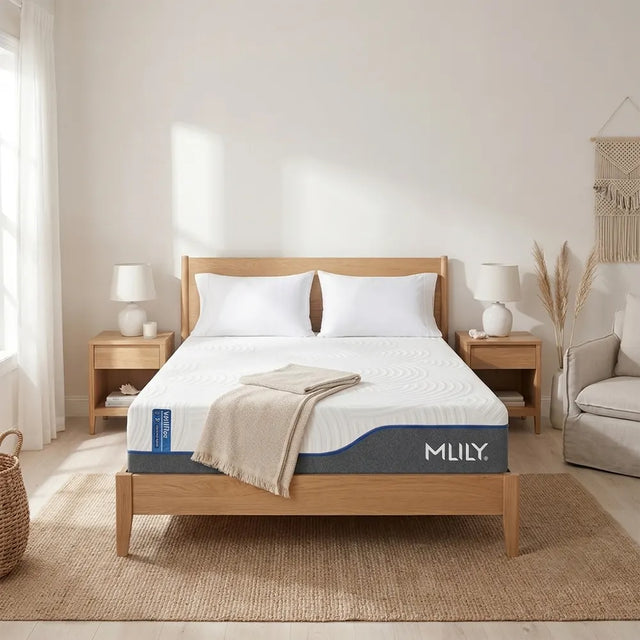 WellFlex Pressure Relief Quilted Cover Memory Foam 12 Inch Mattress By MLILY