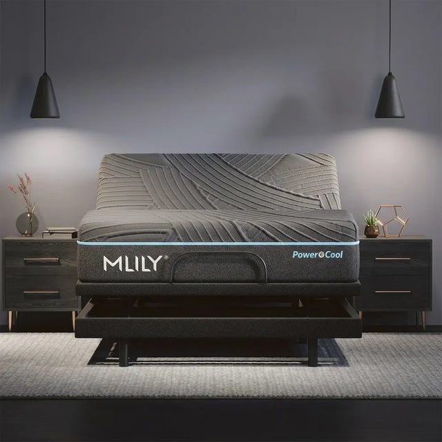 PowerCool Bundle Smart Bed – Active Cooling Technology, Adjustable Base +Cooling Mattress 11.5 Inch Luxury Sleep System By MLILY