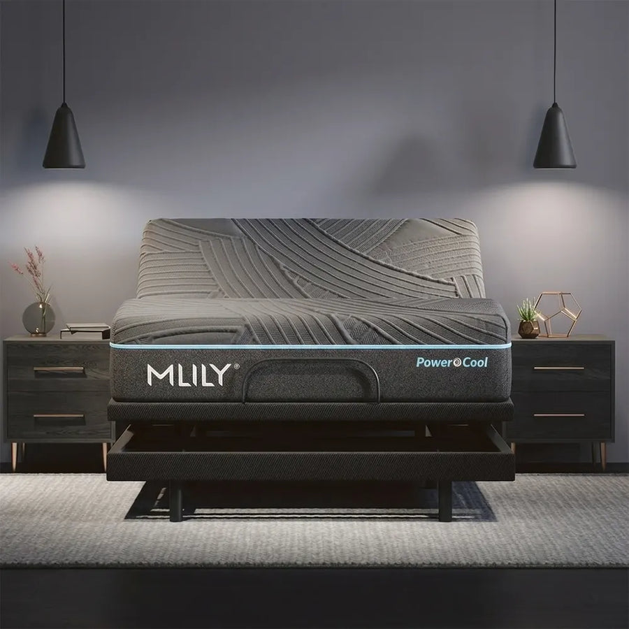 PowerCool Bundle Smart Bed – Active Cooling Technology, Adjustable Base +Cooling Mattress 11.5 Inch Luxury Sleep System By MLILY