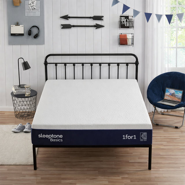 Sleeptone 10" Memory Foam Mattress – Adjustable Comfort from Plush to Firm