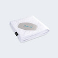Folded BEDGEAR Dri-Tec pillow protector made with high-performance moisture-wicking fabric for a dry sleep.