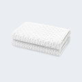 Set of two Malouf HyperChill pillow protectors featuring quilted cooling IceTech fabric.
