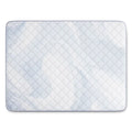 Overhead view of the breathable quilted surface on a Serta Perfect Day 10 inch plush pillow top mattress.
