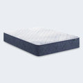Perspective view of the Serta Perfect Day 12 inch firm mattress with a quilted breathable top.
