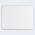 White quilted surface of the Serta Perfect Day 7 inch firm mattress providing breathable comfort.
