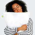 Comfortable GhostPillow Faux Down pillow with cooling fabric, perfect for a cozy and restful night.
