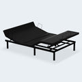 Front-side perspective of the MLILY MS 300 adjustable foundation featuring synchronized head and foot lift for customized comfort.
