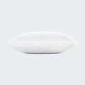  Side view of the Malouf cooling pillow featuring a soft, moisture-wicking white Tencel removable cover.