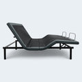 Side view of Customatic Dreamsense Synergy adjustable bed base in the Zero Gravity ergonomic position.

