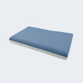 Blue gel-infused air-foam interior of the South Bay Essentials pillow for pressure-relieving comfort.
