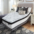Chime 12 inch hybrid plush mattress on an adjustable base for personalized sleep positions.