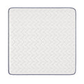 Overhead view of the Americanstar Bluesky firm mattress highlighting the wavy quilted breathable cover for pressure relief.
