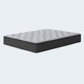 Perspective view of the Comfort Plus 10-inch mattress by American Bedding showing the premium stretch knit cover and supportive 10” profile.
