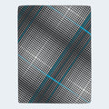 Overhead view of the Millennium 2.0 Foam Mattress cooling surface with its signature blue and grey performance fabric pattern.
