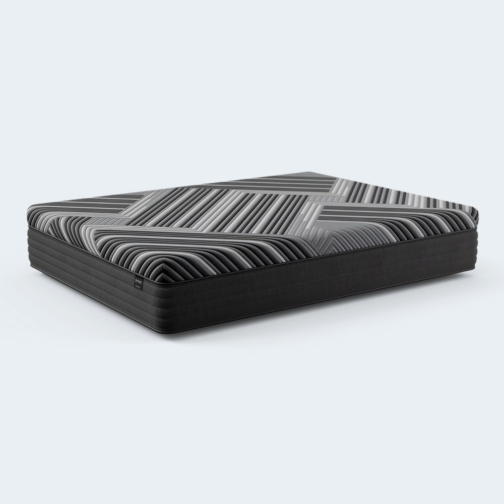 Side profile of the Diamond Mattress Dreamstage 2.0 Calm Hybrid 14 inch mattress illustrating the thick comfort layers and edge support.
