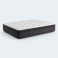 Side-angle shot of the Diamond Mattress Dreamstage 2.0 Gilded Quilted 14-inch mattress illustrating the reinforced edge support and modern aesthetic.
