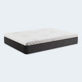 Perspective view of the Dreamstage 2.0 Gilded All Foam Mattress by Diamond Mattress, an eco-friendly 12-inch luxury foam mattress for all sleep positions.
