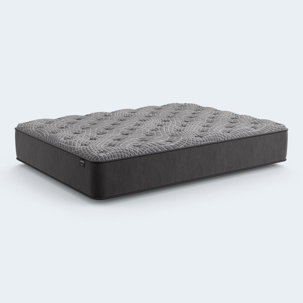 Full-length side profile of the Diamond Mattress Dreamstage 2.0 12" quilted mattress with durable reinforced side panels.
