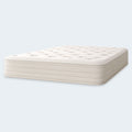 Side view of the Diamond Cove Hybrid Mattress highlighting the 13 inch profile and plush tufted sleep surface.