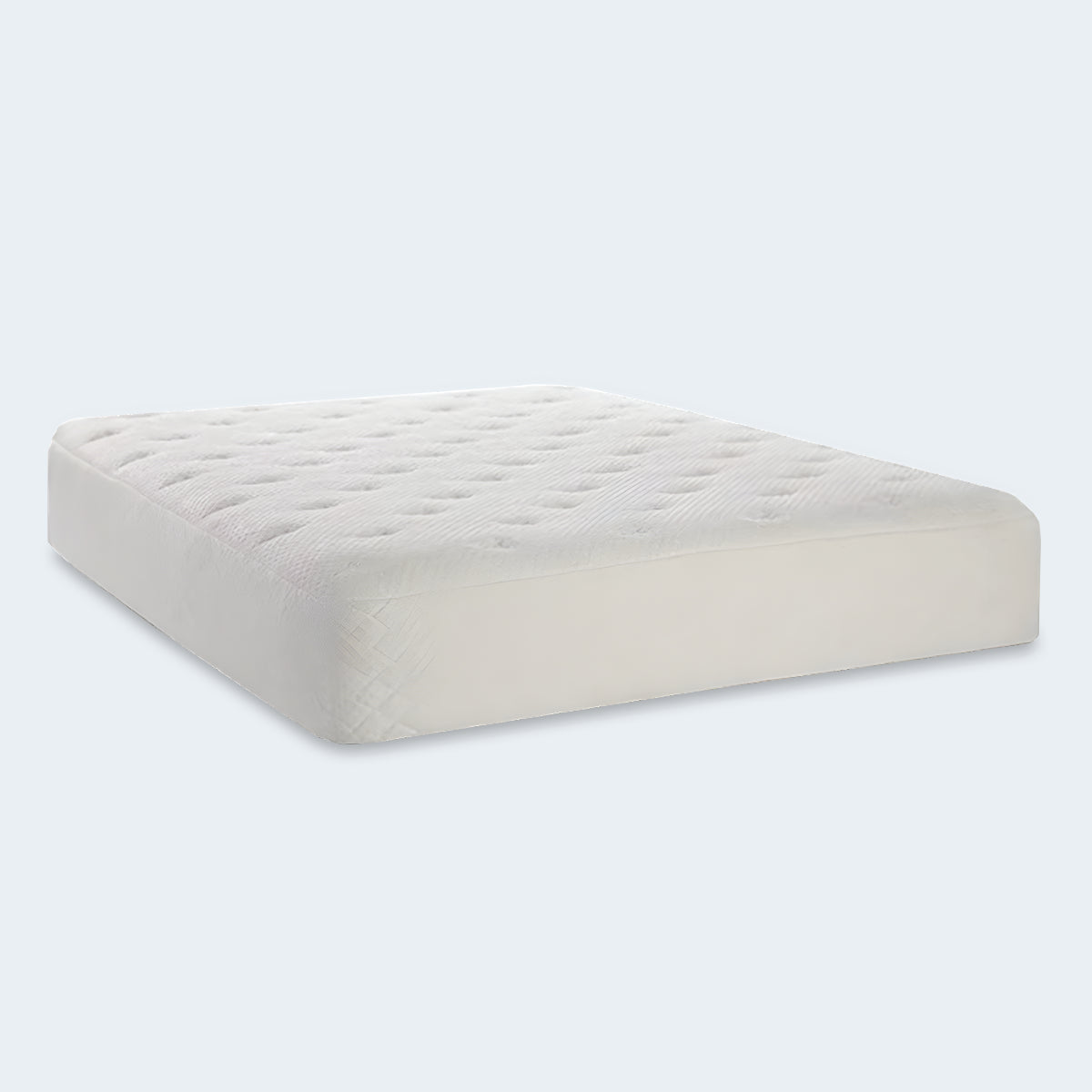 Side view of the SleepFresh 12" Medium Hybrid Mattress showing the thick profile and quilted comfort top.