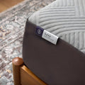 Top view corner of the Neve 10" Activair All-Foam Mattress showing the breathable Activair foam cover texture.