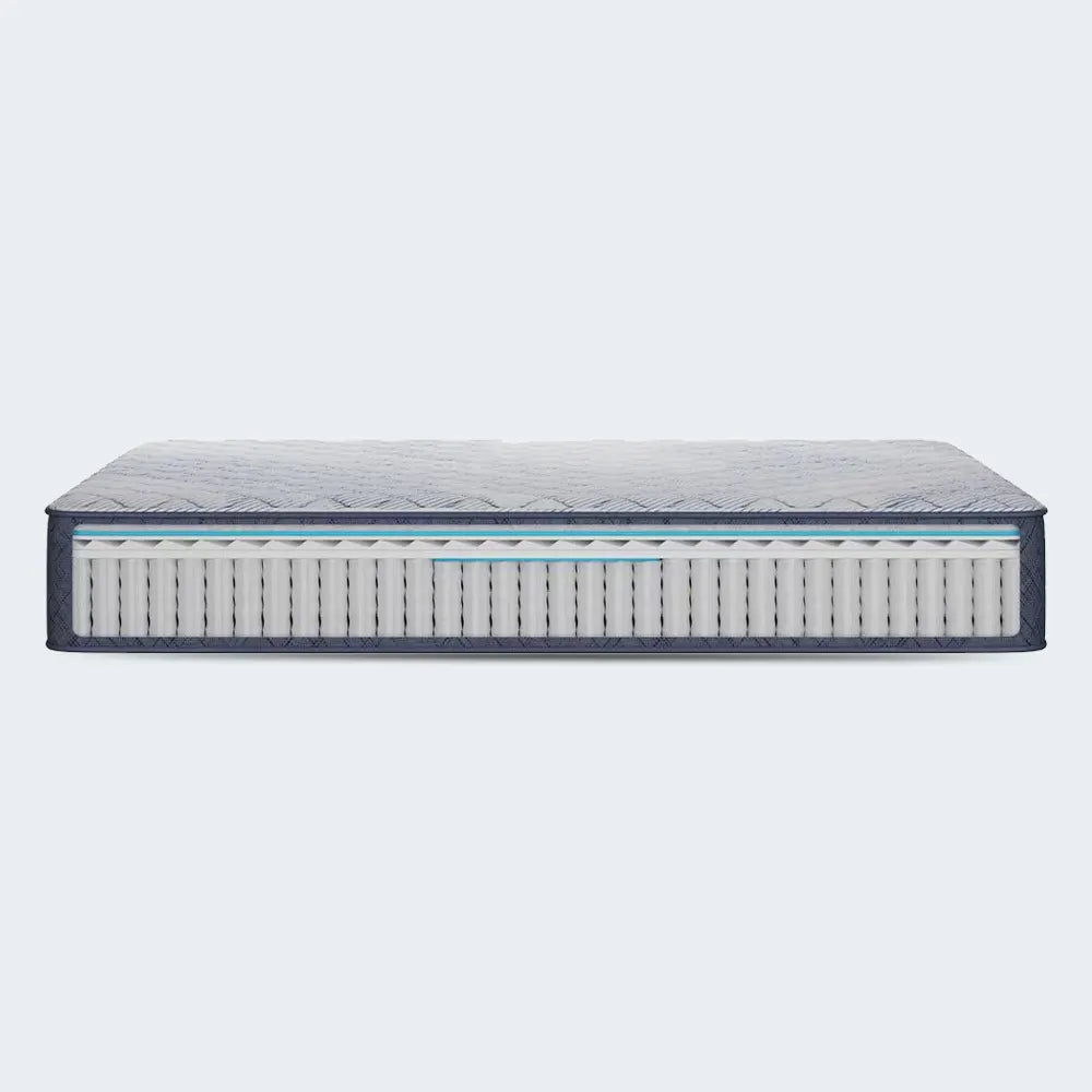 Interior layers of Serta Perfect Day mattress showing individually wrapped coils and cooling gel foam.
