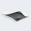 South Bay ventilated bamboo charcoal pillow revealing the grey moisture-wicking memory foam interior.
