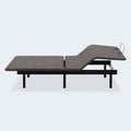Side profile of the Ashley Comfort Classic wireless adjustable bed frame with the head section elevated for reading or anti-snore relief.
