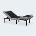 Side view of the Malouf Structures M555 adjustable base on a white background showing full head and foot articulation.
