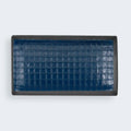 Blue cooling gel grid on a bamboo charcoal memory foam core for maximum temperature regulation and relief.
